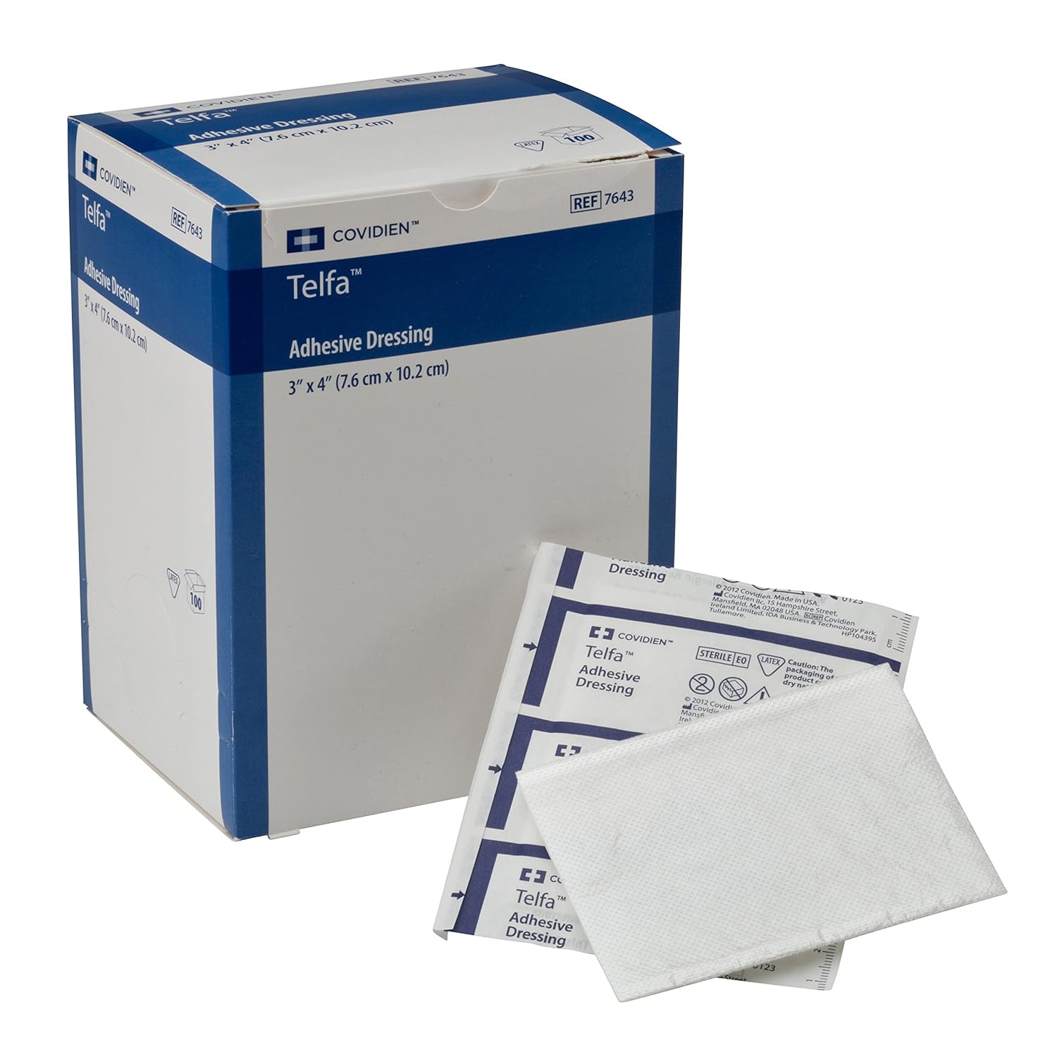 Covidien 7643 Telfa Adhesive Dressing