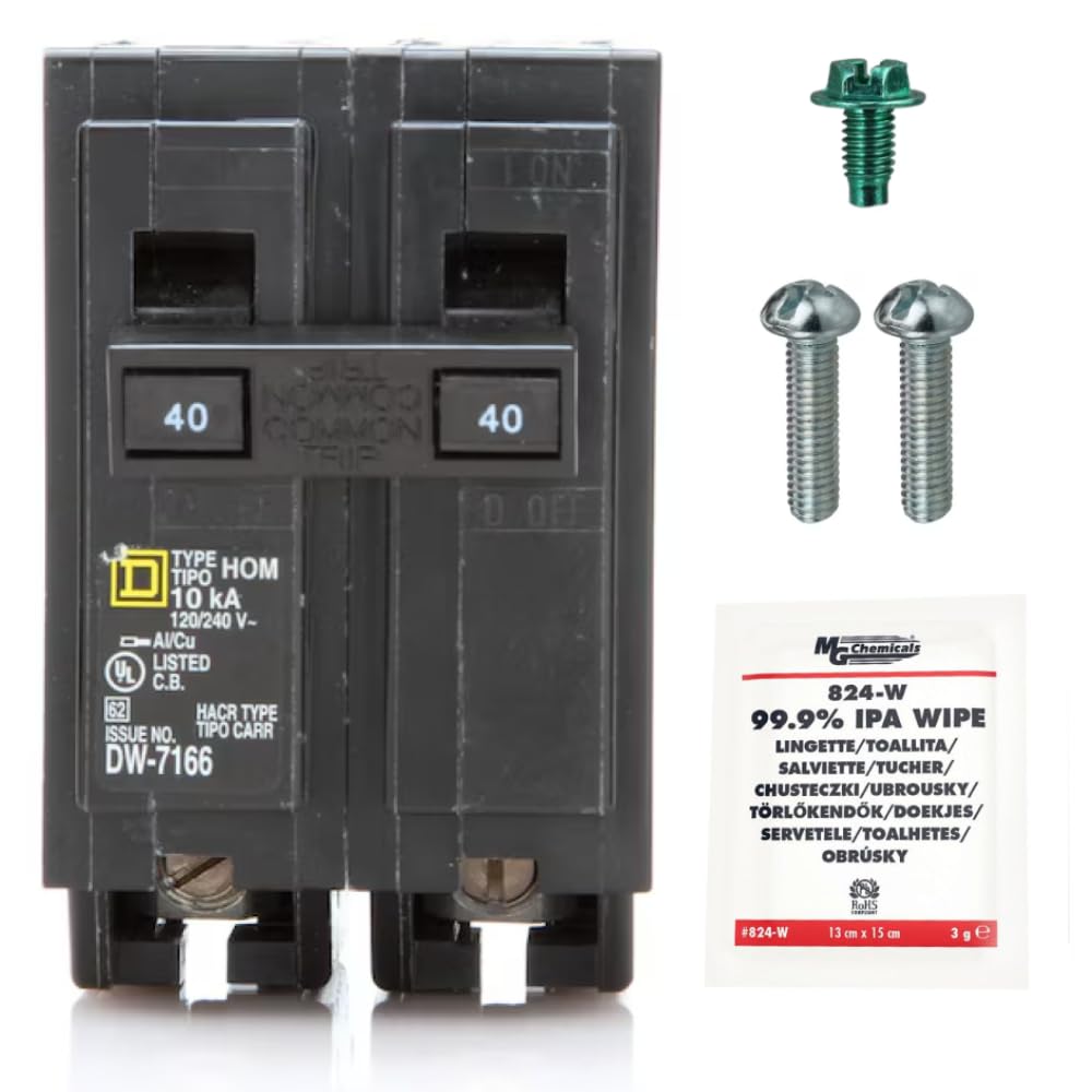 Genuine Square D HOM240 Circuit Breaker Kit Bundle